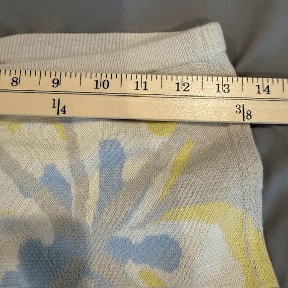 NWT House of Sunny Hibiscus Aarons Knit Floral Pants Yellow Blue Vol 18 Size 4 - Picture 10 of 14